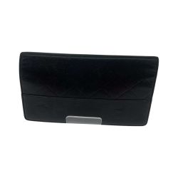 ●● CHANEL シャネル 長財布 CHANEL ラムスキン10284842 ブラック Bランク