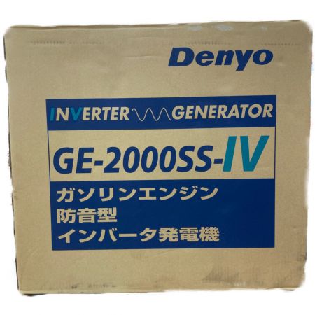  Denyo デンヨ ガソリンエンジン 防音型 インバータ発電機 GE-2000SS-Ⅳ