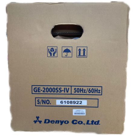  Denyo デンヨ ガソリンエンジン 防音型 インバータ発電機 GE-2000SS-Ⅳ