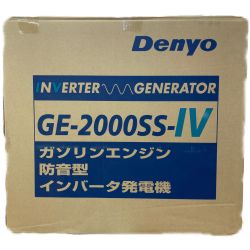 ●● Denyo デンヨ ガソリンエンジン インバータ発電機 GE-2000SS-IV Nランク