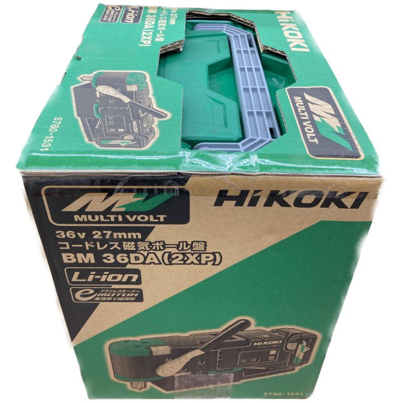 取引HiKOKI コードレス 磁気ボール盤 36V 27mm 未使用品 BM36DA 2XP マルチボルト バッテリー2個 ボール盤