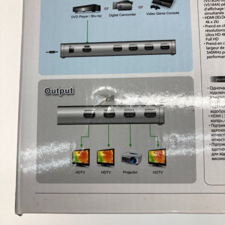  ATEN 4K対応 ビデオ分配器 VS182A