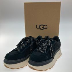 ●● UGG アグ SIZE 24cm W MARIN LACE LOGO 1125025 ブラック Sランク