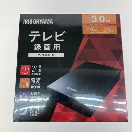  IRISOHYAMA テレビ録画用外付けHDD 3.0TB