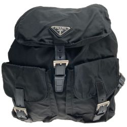 ●● PRADA プラダ リュック 布袋付 ブラック Bランク