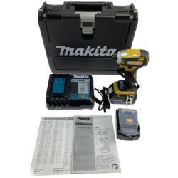 ●● MAKITA マキタ 18V インパクトドライバ 504743 バッテリ（BL1860B）2個 充電器（DC18RF）付 TD172DGX フレッシュイエロー Aランク