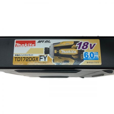  MAKITA マキタ 18V インパクトドライバ 504743 バッテリ（BL1860B）2個 充電器（DC18RF）付 TD172DGX フレッシュイエロー