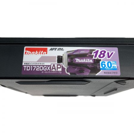  MAKITA マキタ インパクトドライバ 18V バッテリ・充電器欠品 TD172D パープル