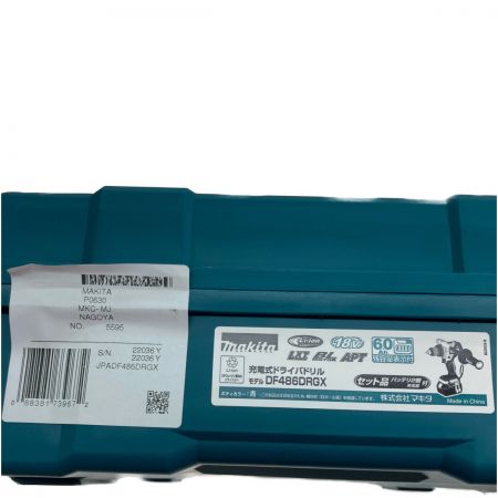  MAKITA マキタ 18v 充電式ドライバドリル バッテリー2個 充電器付 DF486DRGX ブルー