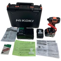 ●● HiKOKI ハイコーキ コードレスインパクトドライバ バッテリ×2個 充電器付 WH36DC コーラルストーン Aランク