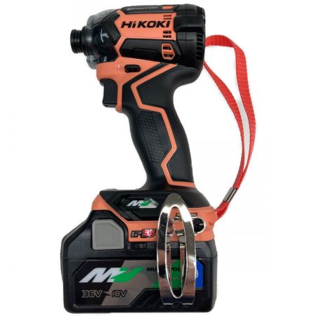  HiKOKI ハイコーキ コードレスインパクトドライバ バッテリ×2個 充電器付 WH36DC コーラルストーン