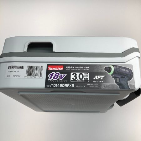 MAKITA マキタ 18v インパクトドライバ 357872Y ケース・充電器・バッテリー二個付 TD149DRFXB ブラック