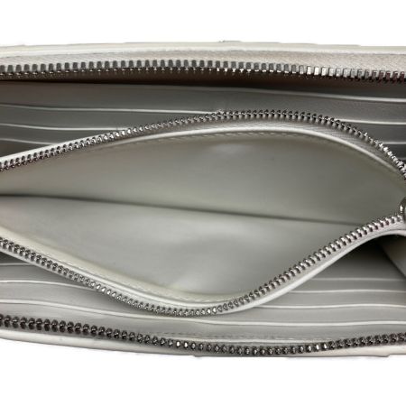  BOTTEGA VENETA ラウンドファスナー財布 マキシイントレチャート 649607 ホワイト