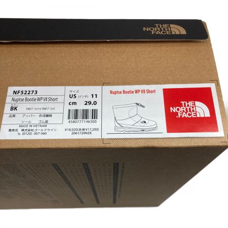  THE NORTH FACE ザノースフェイス メンズ SIZE 29cm ショートブーツ NF52273 ブラック