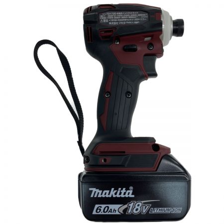  MAKITA マキタ 18v 充電式インパクトドライバ 充電器・充電池2個・ケース付 TD172DGX オーセンティックレッド