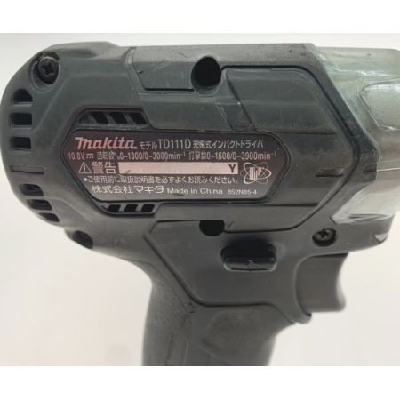  MAKITA マキタ インパクトドライバ TD111D ブラック