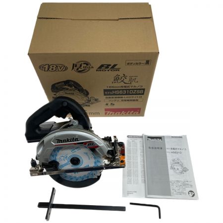  MAKITA マキタ 18v 165mm 充電式マルノコ 充電器・バッテリー別売 HS631D ブラック