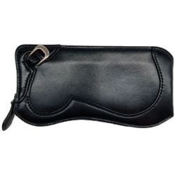 ●● The Flat Head フラッドヘッド ハーフジップウォレット FH-HZ004 ブラック Bランク