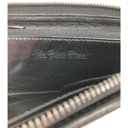  The Flat Head フラッドヘッド ハーフジップウォレット FH-HZ004 ブラック