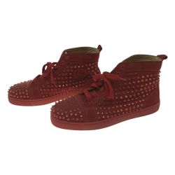 ●● Christian Louboutin クリスチャンルブタン スニーカー レッド Bランク