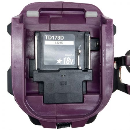  MAKITA マキタ 18v 充電式インパクトドライバ 充電器・充電池2個・ケース付 TD173DGX AP パープル