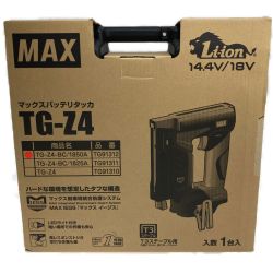 ●● MAX マックス バッテリタッカ T3ステープル用 バッテリ・充電器付 TG-Z4 Sランク