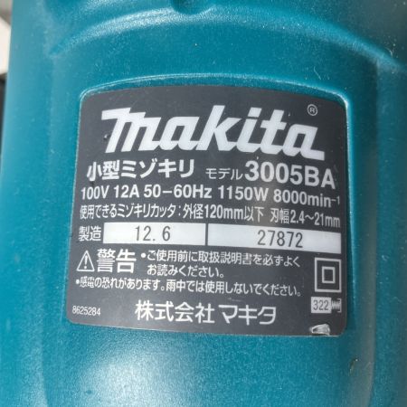 ЗЗ MAKITA マキタ 120mm 100V 小型ミゾキリ 本体のみ 3005BA ブルー