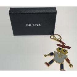 ●● PRADA プラダ キーホルダー ロボット Bランク