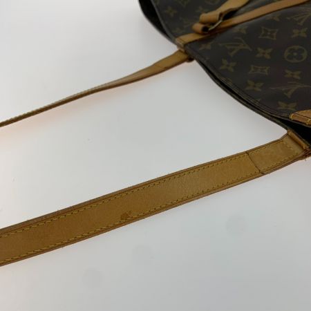  LOUIS VUITTON ルイヴィトン モノグラム サックショッピング ポーチ付き M51108 ブラウン