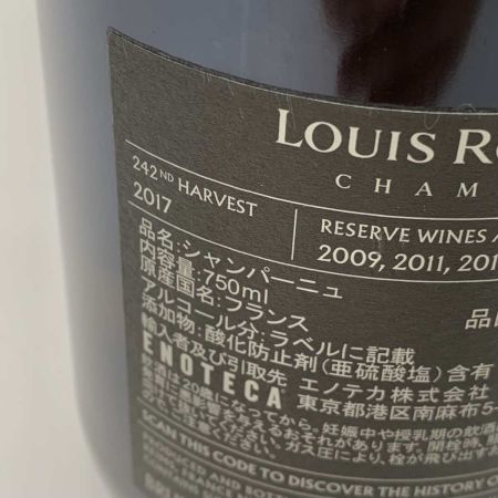   造酒類 果実酒 シャンパン 750ml ルイ・ロデレール・コレクション 未開栓