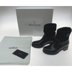 ●● MONCLER モンクレール 靴 ブーツ  ブラック Bランク