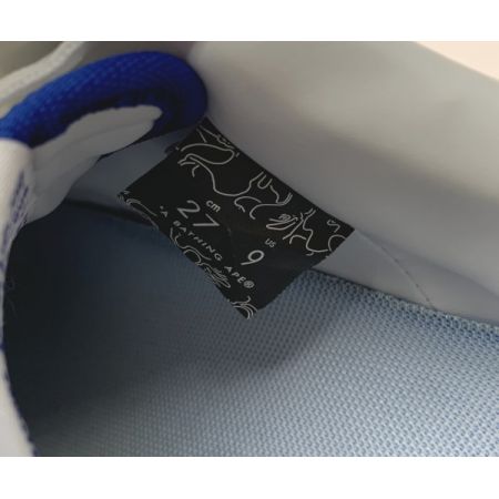  A BATHING APE アベイシングエイプ スニーカー 1H70-191-022 ブルー×ホワイト