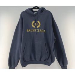 ●● BALENCIAGA バレンシアガ パーカー 501656 ネイビー Bランク
