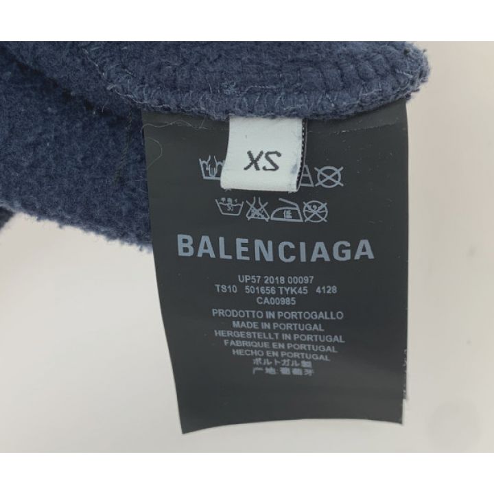 BALENCIAGA バレンシアガ パーカー 501656 ネイビー｜中古｜なんでもリサイクルビッグバン