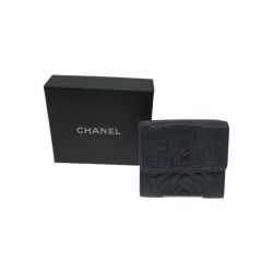 ●● CHANEL シャネル 3つ折り財布 A36545 グレー Aランク