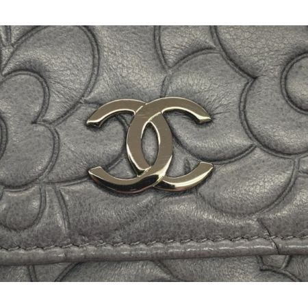  CHANEL シャネル 3つ折り財布 A36545 グレー