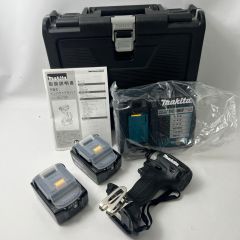  MAKITA マキタ 充電式インパクトドライバ 18V 6Ah バッテリ2本 充電器 ケース付 TD173DRGXB ブラック 未使用品 Sランク