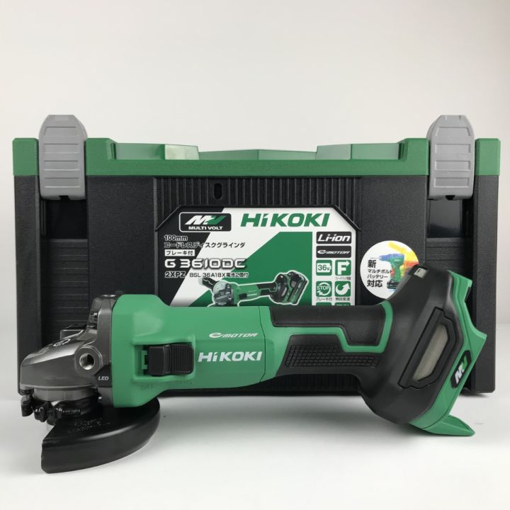 HIKOKI ハイコーキ G3610DD グラインダ バッテリー×2 充電器 中古品【ハンズクラフト宜野湾店】 HiKOKI ハイコーキ ディスクグラインダー 未使用品 充電器・充電池2個