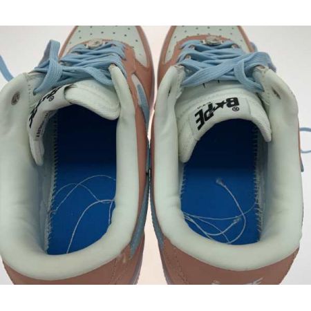  BAPE STA BAPE 靴 スニーカー   27.5cm  ピンク×ホワイト