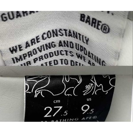  BAPE STA BAPE 靴 スニーカー   27.5cm  ピンク×ホワイト