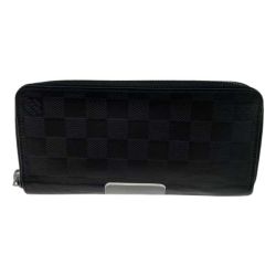 ●● LOUIS VUITTON ルイヴィトン 長財布  ダミエ・アンフィニ  N63548 ブラック Bランク