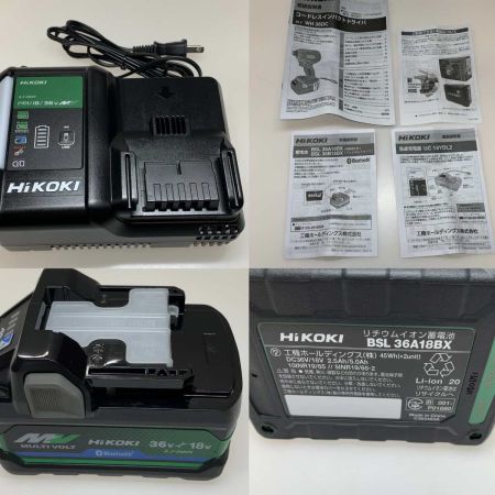  HiKOKI ハイコーキ 電動工具 インパクトドライバ WH36DC グリーン