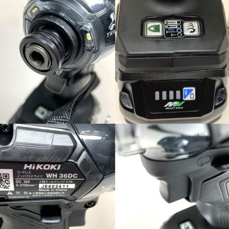  HiKOKI ハイコーキ 電動工具 インパクトドライバ WH36DC グリーン