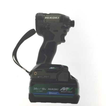  HiKOKI ハイコーキ 36V コードレスインパクトドライバ　 WH36DD フォレストグリーン 充電器・充電池2個・ケース付