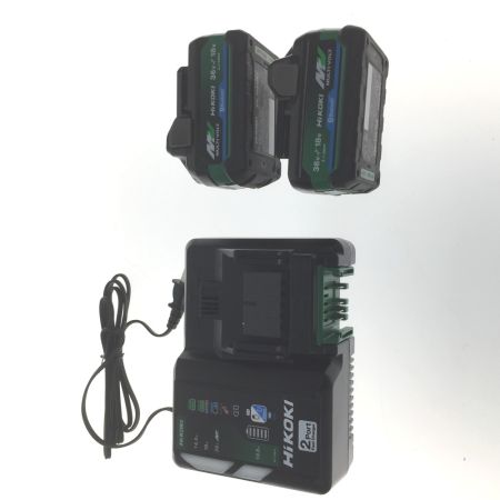  HiKOKI ハイコーキ 36V コードレスインパクトドライバ　 WH36DD フォレストグリーン 充電器・充電池2個・ケース付