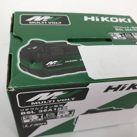  HiKOKI ハイコーキ リチウムイオン電池  マルチボルト 36V 2.5Ah 18V バッテリー BSL36A18X