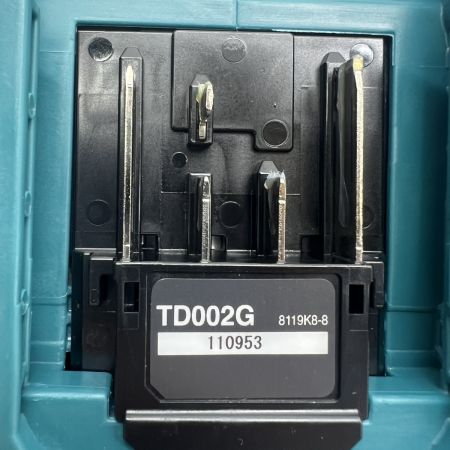  MAKITA マキタ インパクトドライバ 未使用品 充電器・充電池2個・ケース付 コードレス式 40v  TD002GRDX ブルー