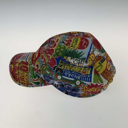  Supreme シュプリーム 帽子 レッド スペシャルオファーキャンプキャップ チラシ柄 レッド