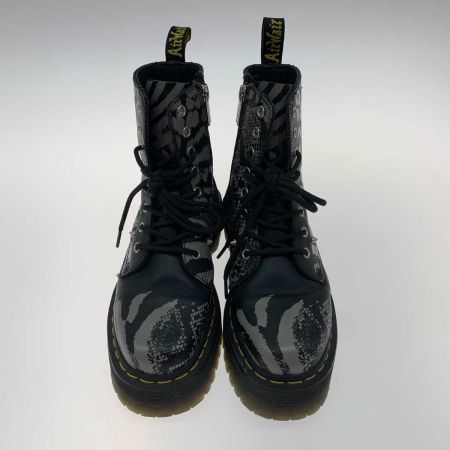  Dr.Martens ドクターマーチン  8ホールブーツ  アニマル柄 27669001 ブラック×グレー