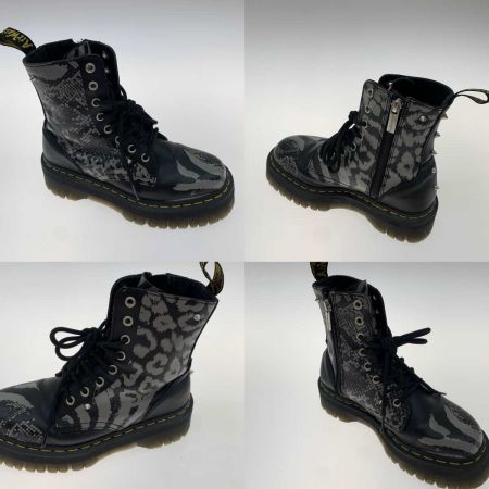  Dr.Martens ドクターマーチン  8ホールブーツ  アニマル柄 27669001 ブラック×グレー